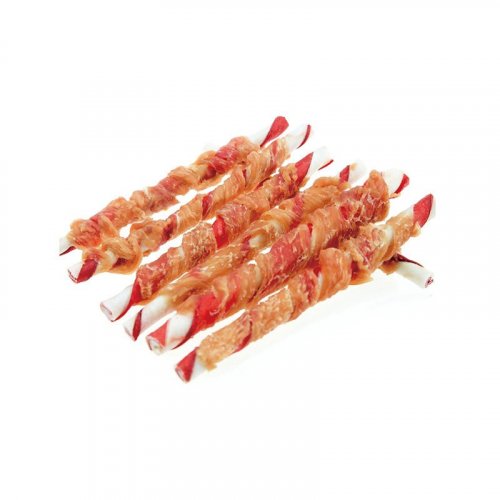 Chicken Wrapped Colourful Twisted Rawhied