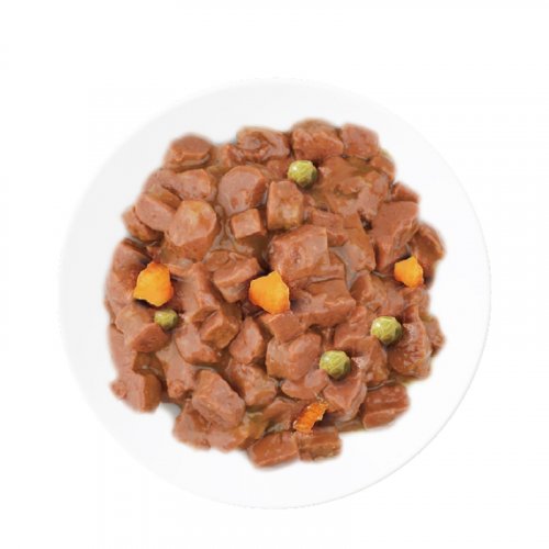 Raw Meat With Vegetable Can