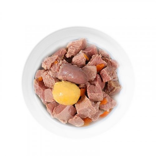 Raw Meat With Yolk Can